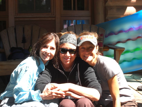 Dale & Adult Daughters at Luna Loon Lodge, Conover, Wisconsin