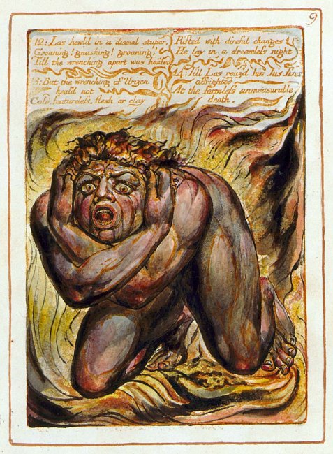 Los from The Book of Urizen William Blake for fear post