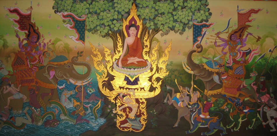 Buddha and demons for fear post