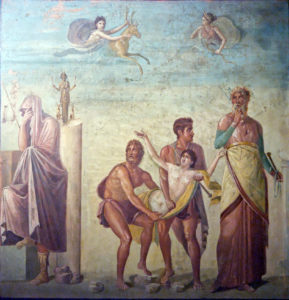 Sacrifice of Iphigenia fresco for sacrifice blog post
