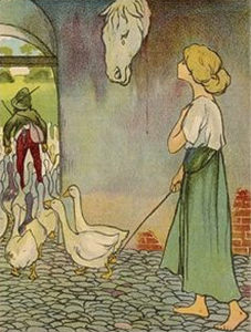Willy Planck illustration for the Goose Girl