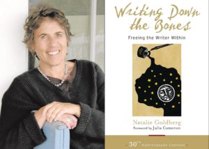 Natalie Goldberg photo with book for contemplative writing blog post