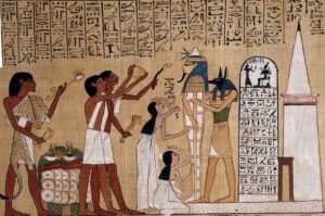 Opening of the Mouth Ceremony. Papyrus of Hunefer (1275 BC) For rituals blog post